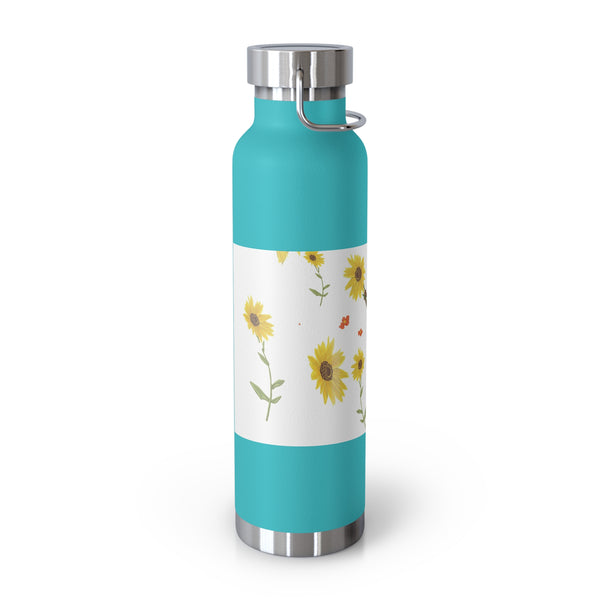 Sunflower Faerie Copper Vacuum Insulated Bottle, 22oz