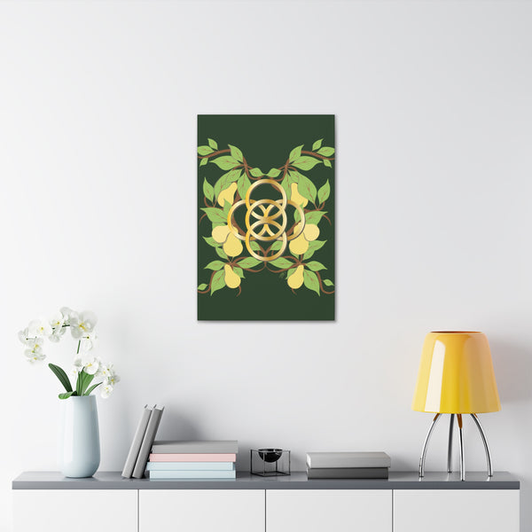 Five Golden Rings of Christmas  Canvas Gallery Wraps