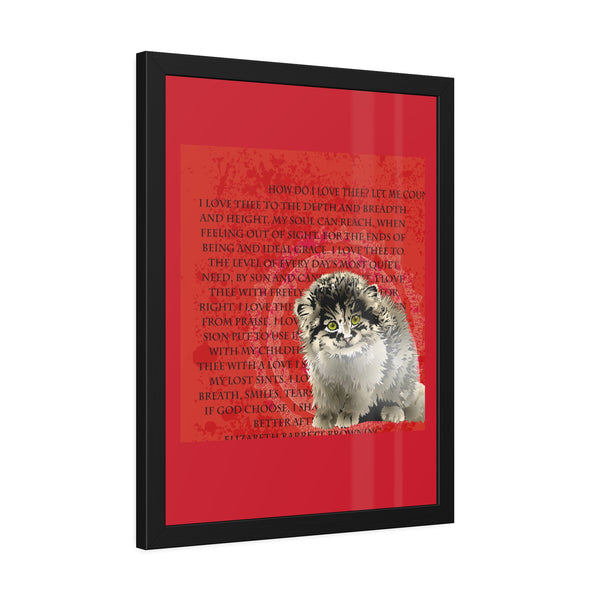 Love Pallas Cat Framed Paper Posters