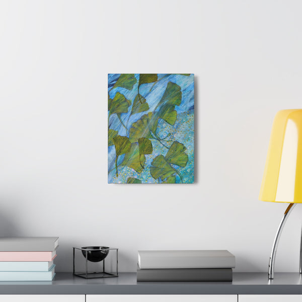 Ginkgo Leaves with Water Dragon  Canvas Gallery Wraps