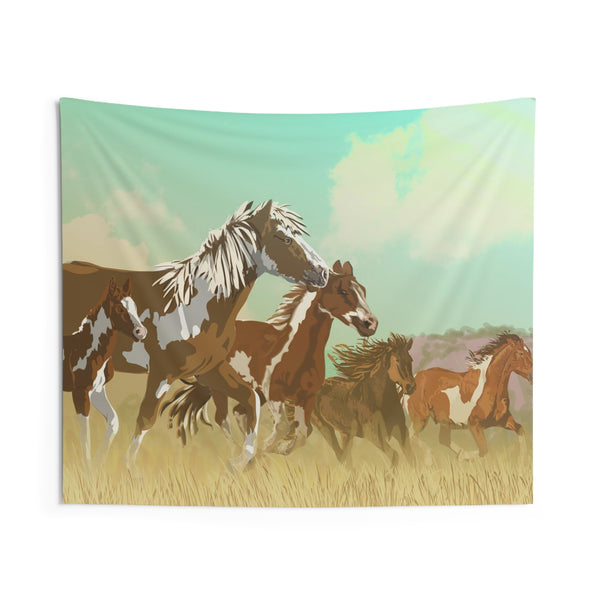Mustangs Indoor Wall Tapestries