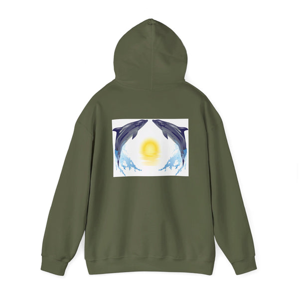 Dolphin Love Unisex Heavy Blend™ Hooded Sweatshirt