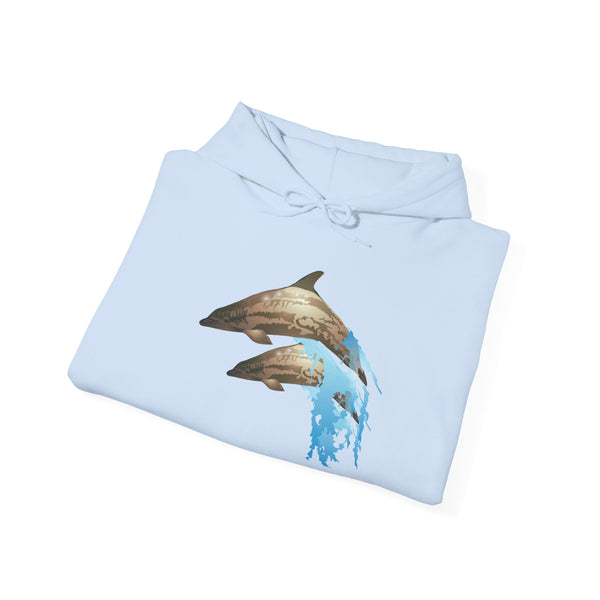 Dolphin Love Unisex Heavy Blend™ Hooded Sweatshirt