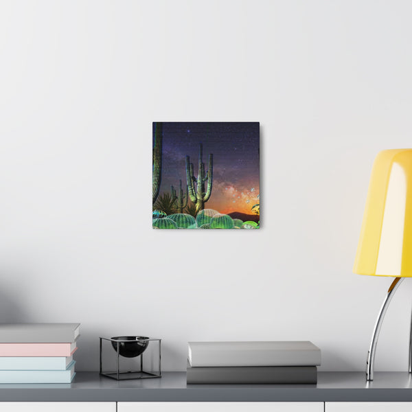 Cactus Glow Canvas Gallery Wraps