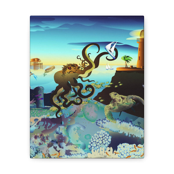 Above and Below Biscayne Bay  Canvas Gallery Wraps