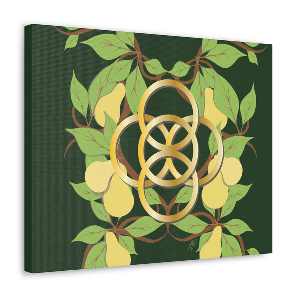 Five Golden Rings of Christmas  Canvas Gallery Wraps