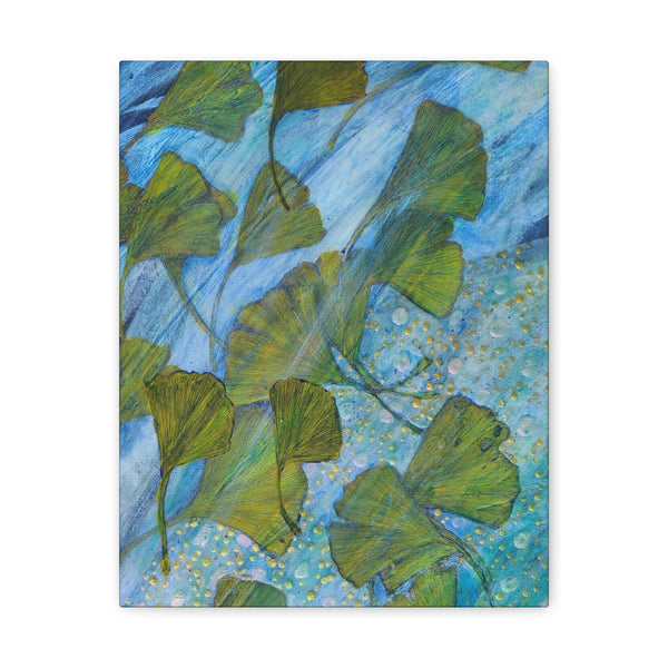 Ginkgo Leaves with Water Dragon  Canvas Gallery Wraps