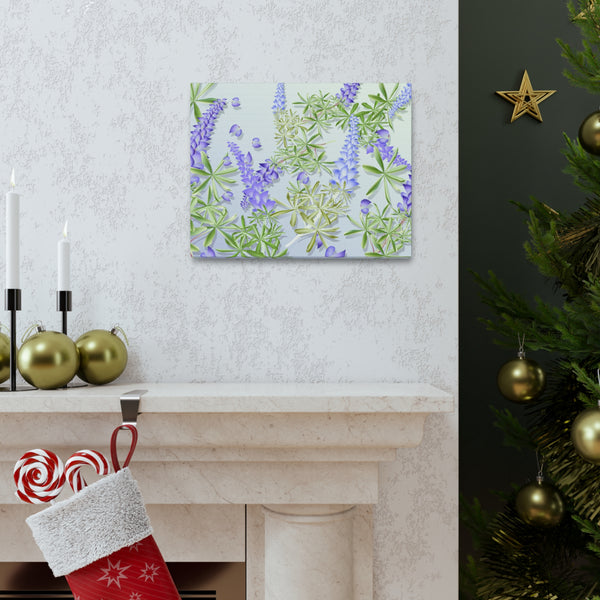 Blue Bonnet Lupins Gallery Wraps