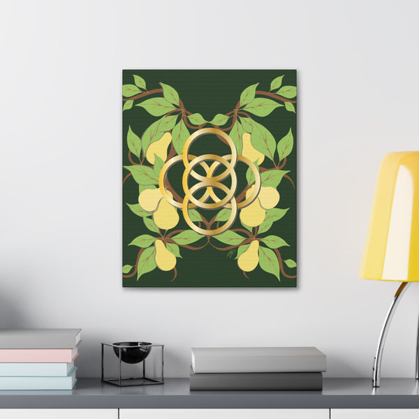 Five Golden Rings of Christmas  Canvas Gallery Wraps