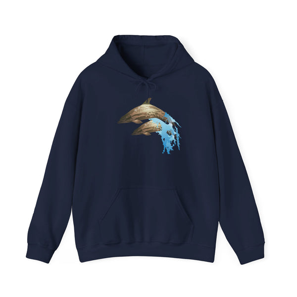 Dolphin Love Unisex Heavy Blend™ Hooded Sweatshirt