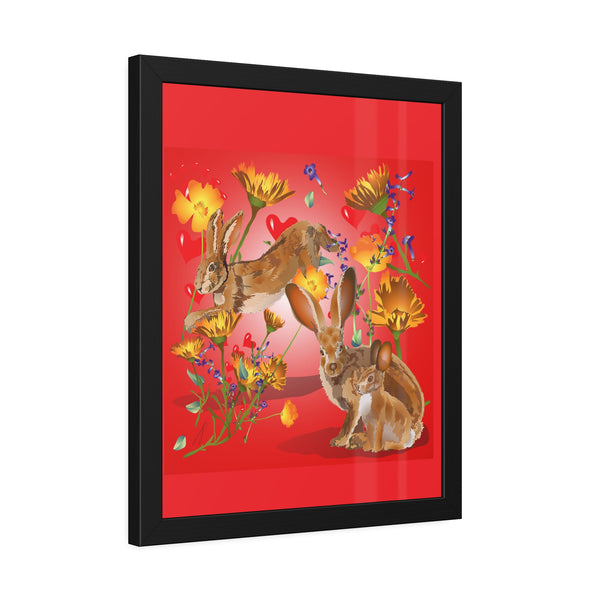 Jackrabbit Love Framed Paper Posters