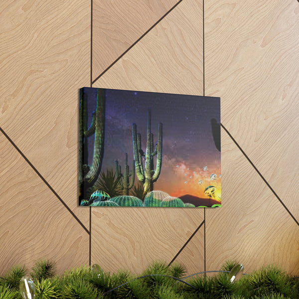 Cactus Glow Canvas Gallery Wraps