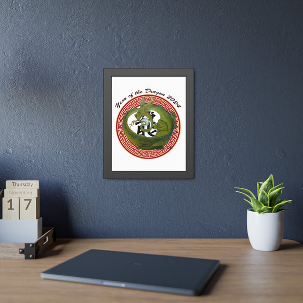 Lunar Dragon Framed Paper Posters
