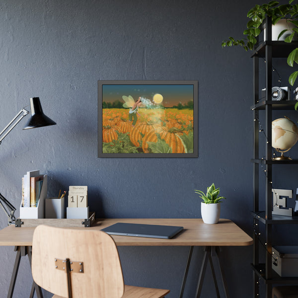 Pumpkin Fairy Framed Paper Posters