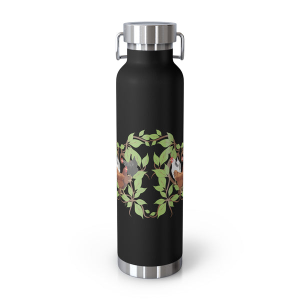 Three French Hens Copper Vacuum Insulated Bottle, 22oz