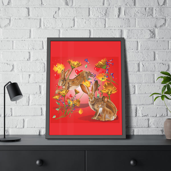 Jackrabbit Love Framed Paper Posters