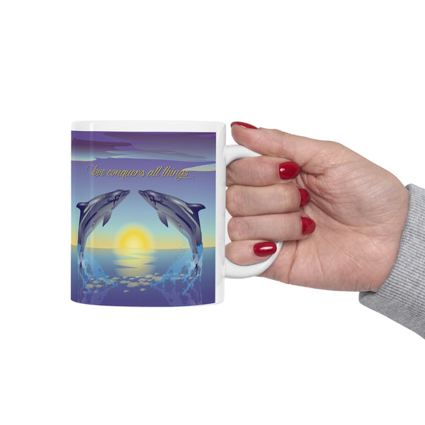 Dolphin Love Ceramic Mug 11oz