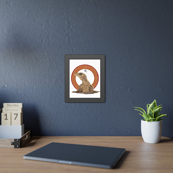Komodo Dragon Framed Paper Posters