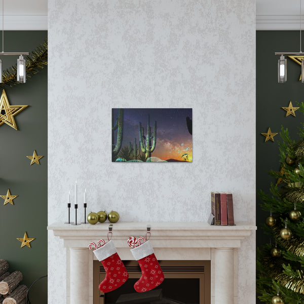 Cactus Glow Canvas Gallery Wraps