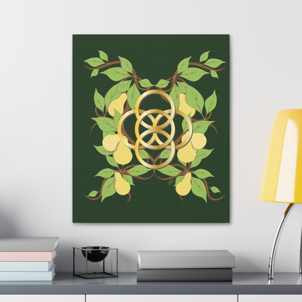 Five Golden Rings of Christmas  Canvas Gallery Wraps