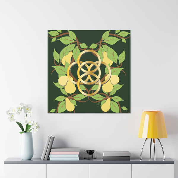 Five Golden Rings of Christmas  Canvas Gallery Wraps