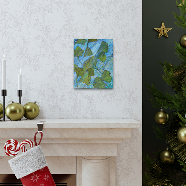 Ginkgo Leaves with Water Dragon  Canvas Gallery Wraps