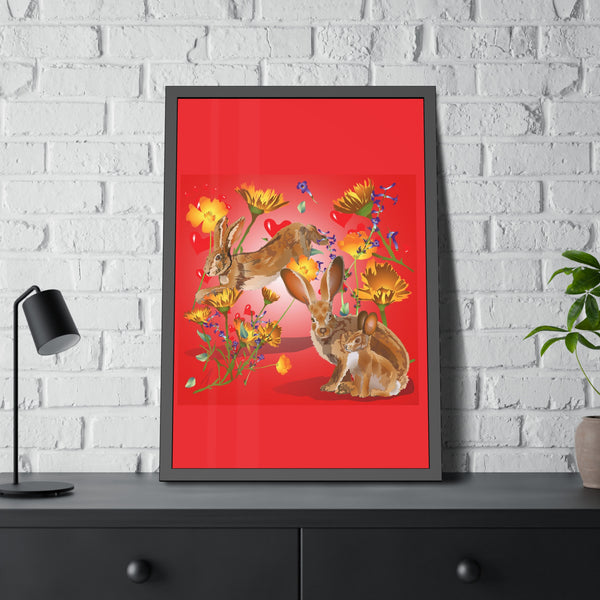 Jackrabbit Love Framed Paper Posters