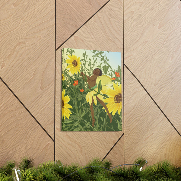 Sunflower Fairy  Canvas Gallery Wraps