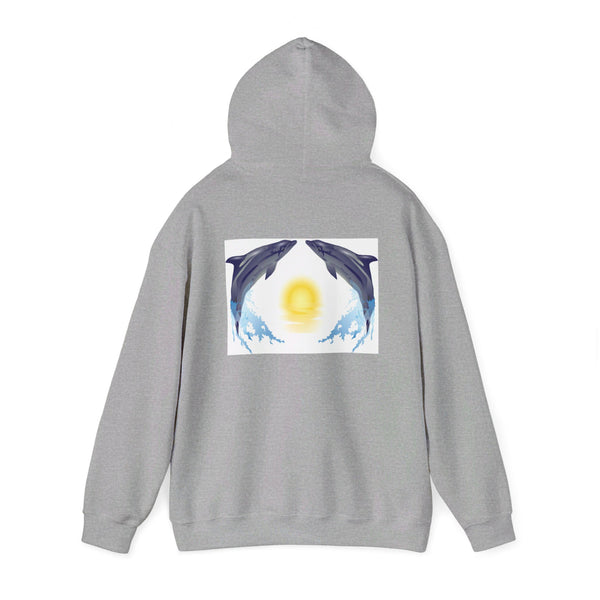 Dolphin Love Unisex Heavy Blend™ Hooded Sweatshirt
