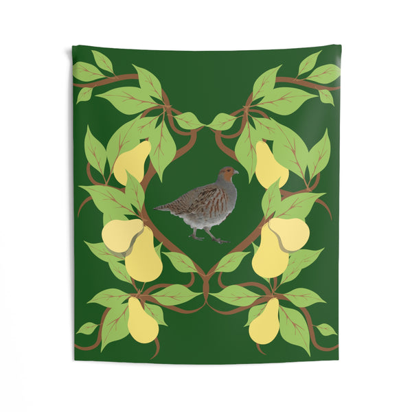 Partridge in a Pear Tree Indoor Wall Tapestries