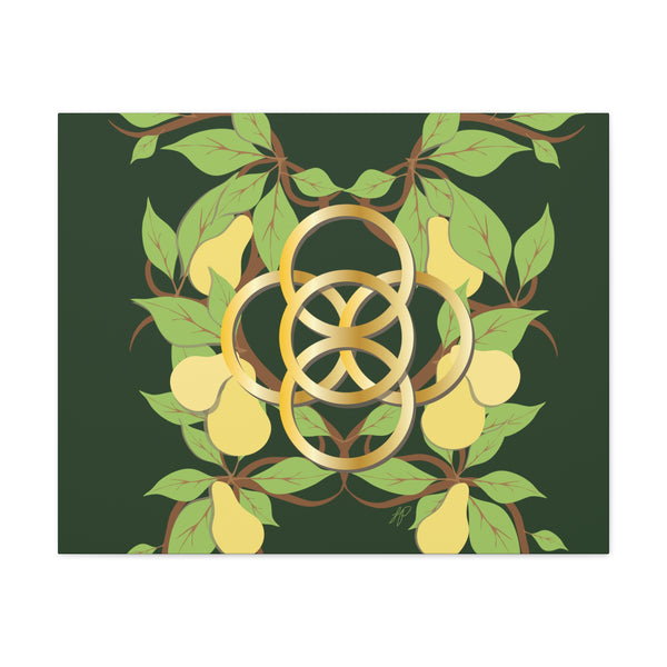 Five Golden Rings of Christmas  Canvas Gallery Wraps