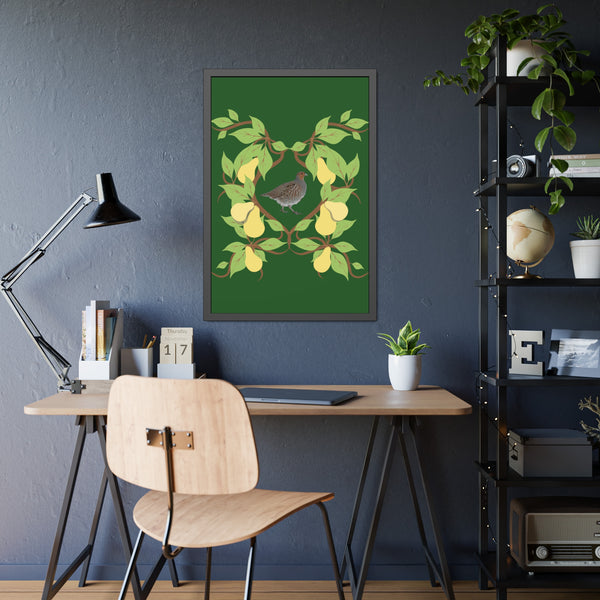 Partridge in a Pear Tree Framed Paper Posters