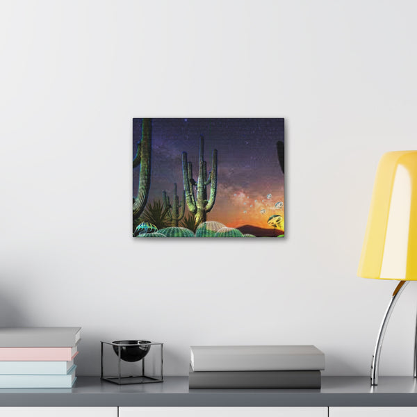 Cactus Glow Canvas Gallery Wraps