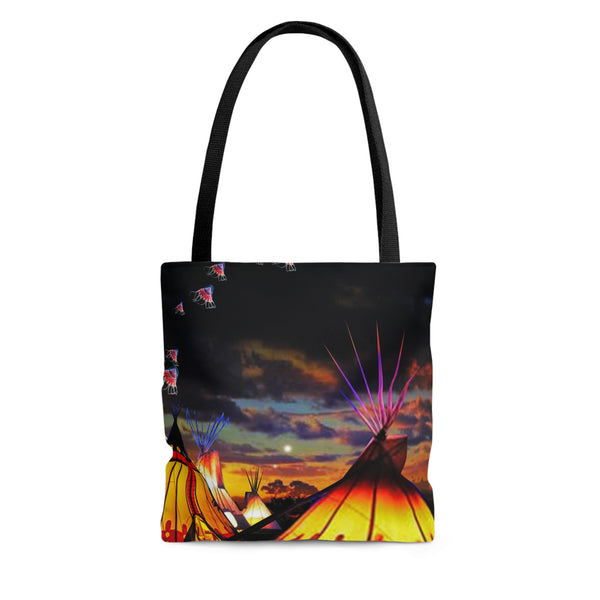 Glowing Teepees AOP Tote Bag