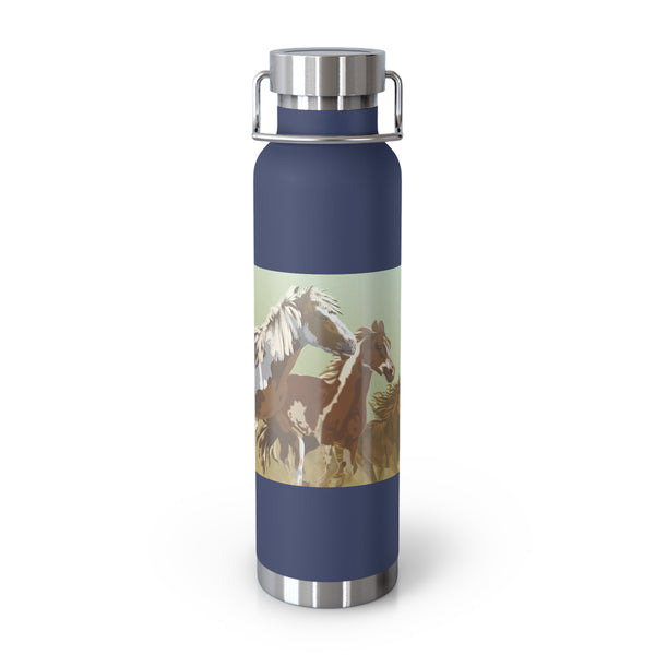 Mustangs Copper Vacuum Insulated Bottle, 22oz