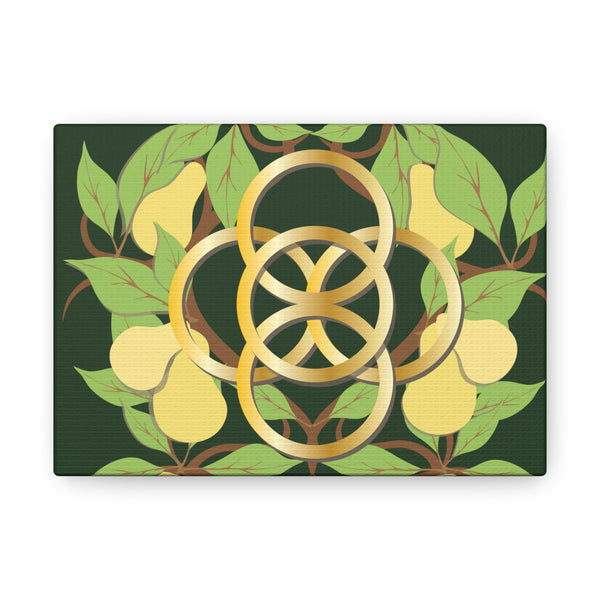 Five Golden Rings of Christmas  Canvas Gallery Wraps