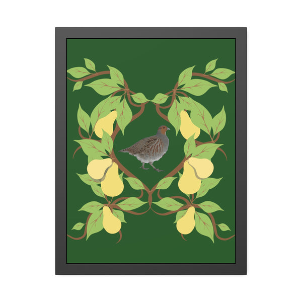 Partridge in a Pear Tree Framed Paper Posters