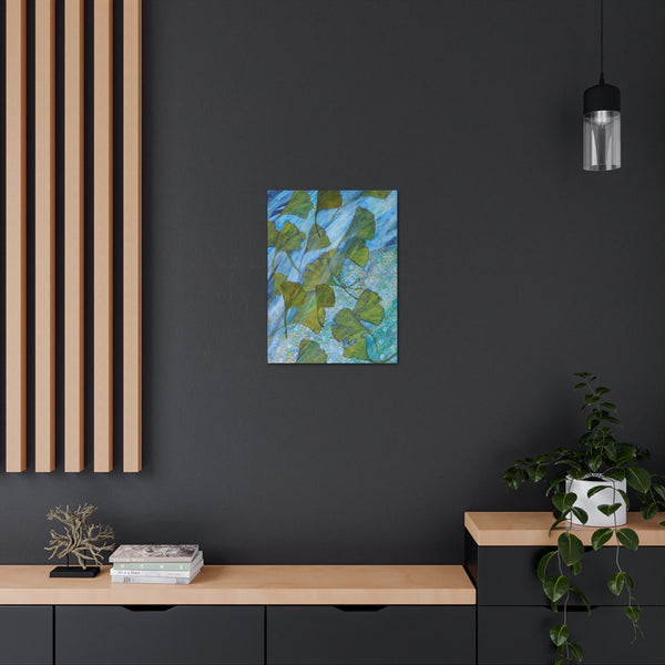 Ginkgo Leaves with Water Dragon  Canvas Gallery Wraps