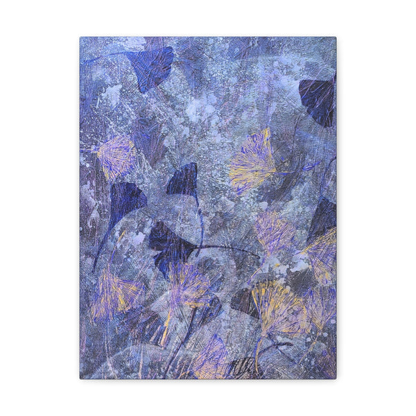 Ginkgo Leaves in Frozen Water  Canvas Gallery Wraps