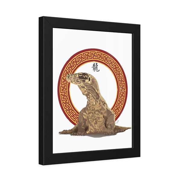 Komodo Dragon Framed Paper Posters