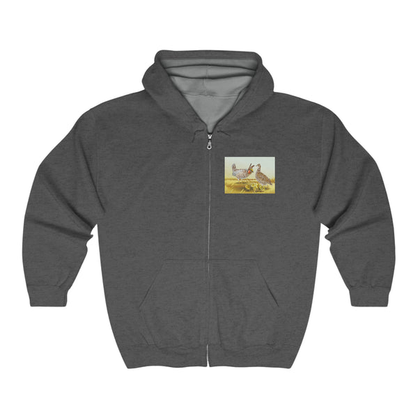 Lesser Prairie Chicken Unisex Heavy Blend™ Full Zip Hooded Sweatshirt