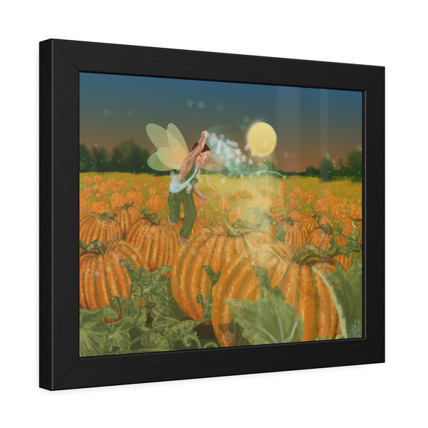 Pumpkin Fairy Framed Paper Posters