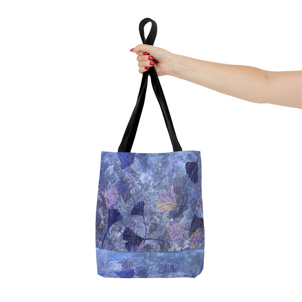 Ginkgo Leaves in Frozen Water AOP Tote Bag