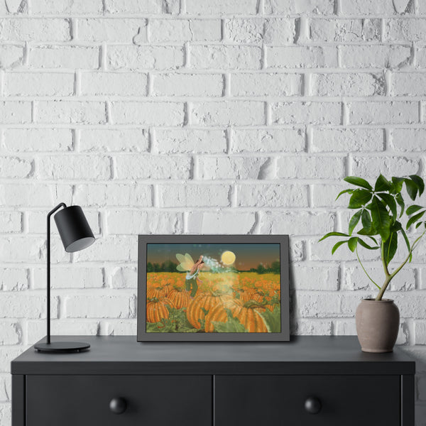 Pumpkin Fairy Framed Paper Posters