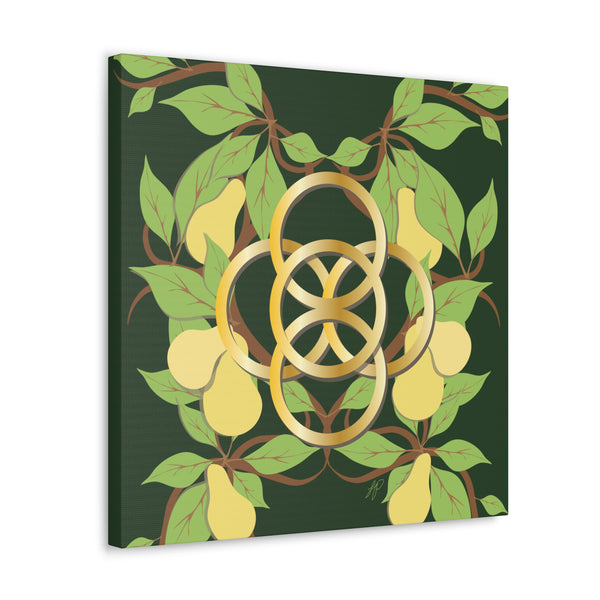 Five Golden Rings of Christmas  Canvas Gallery Wraps