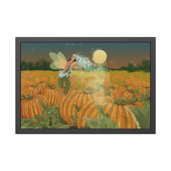 Pumpkin Fairy Framed Paper Posters