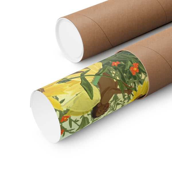 Sunflower Fairy Premium Matte vertical posters
