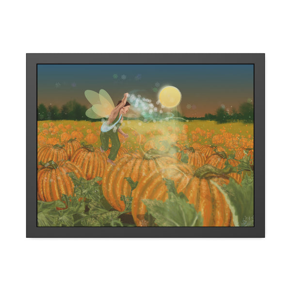 Pumpkin Fairy Framed Paper Posters