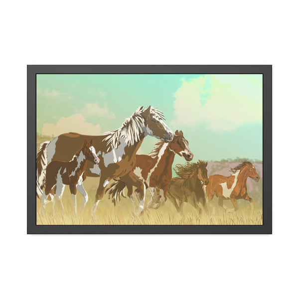 Mustangs Framed Paper Posters