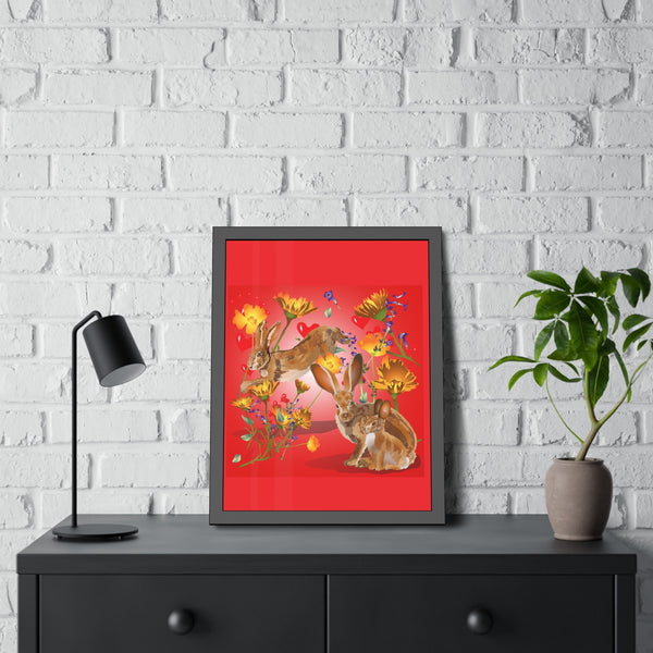 Jackrabbit Love Framed Paper Posters